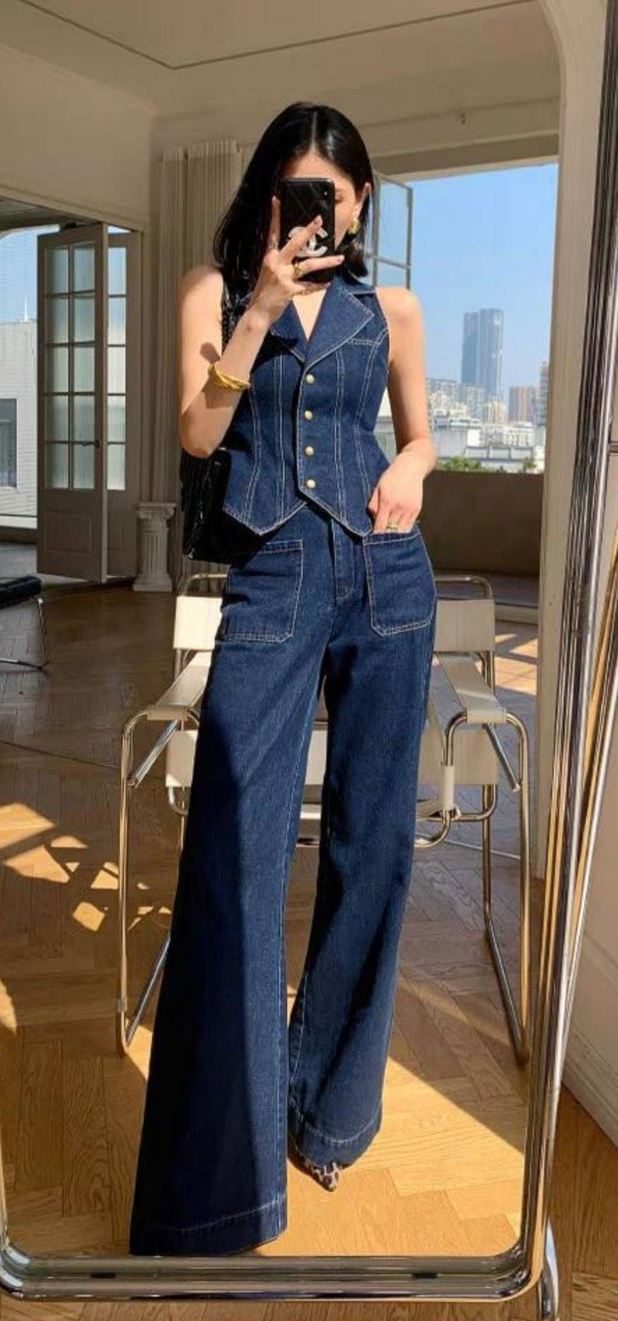 Katseye Ad Girl Denim Set