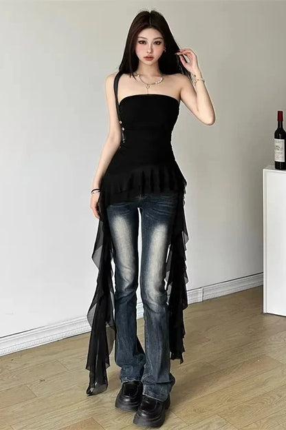 Ava Ruffled Top