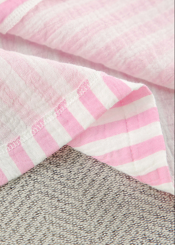 Serena - Striped Cotton Lounge Set