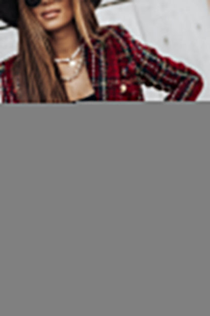 Fashion Street Adult Print Cardigan Turn-back Collar Outerwear