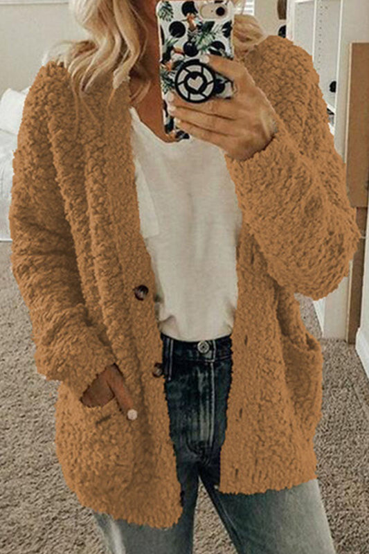 Fashion British Style Solid Patchwork O Neck Outerwear(10 Colors)
