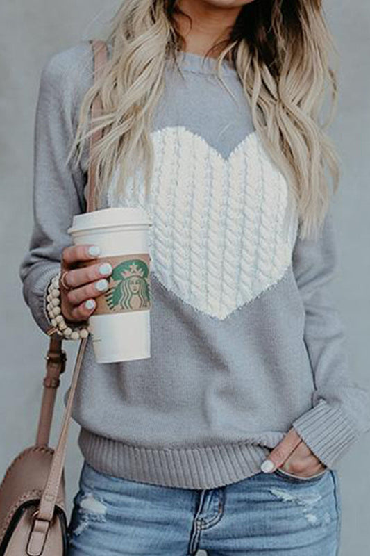 Street Print O Neck Mid Waist Sweater(3 Colors)