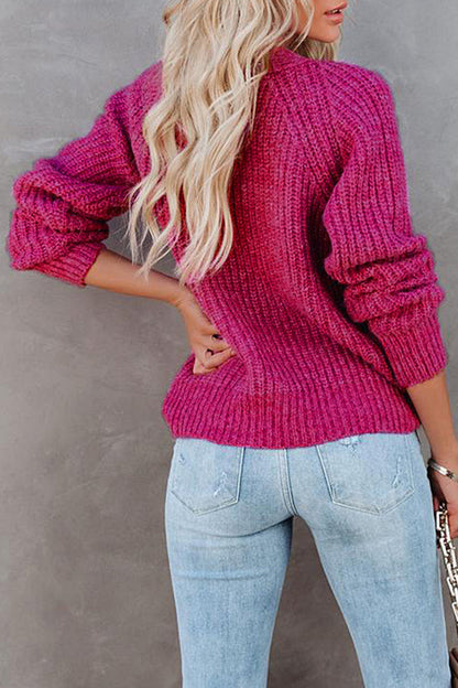 Casual Solid Pocket Buttons V Neck Sweaters(7 Colors)