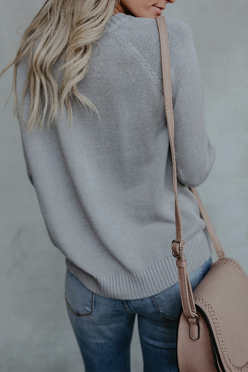 Casual Patchwork O Neck Tops(6 Colors)