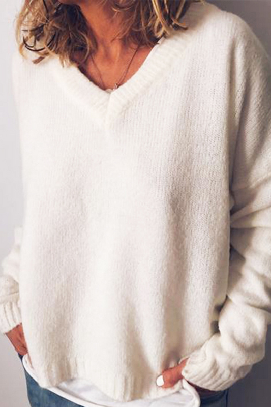 Casual Solid Patchwork O Neck Tops(6 Colors)