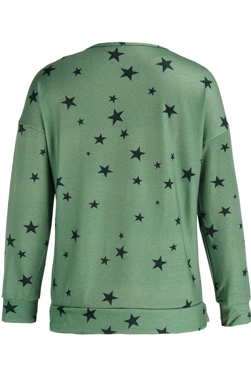Casual The stars Patchwork Zipper Collar Hoodies(8 Colors)