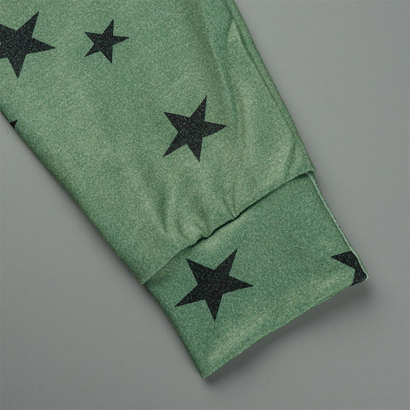 Casual The stars Patchwork Zipper Collar Hoodies(8 Colors)