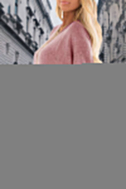 Casual Elegant Solid Contrast O Neck Tops