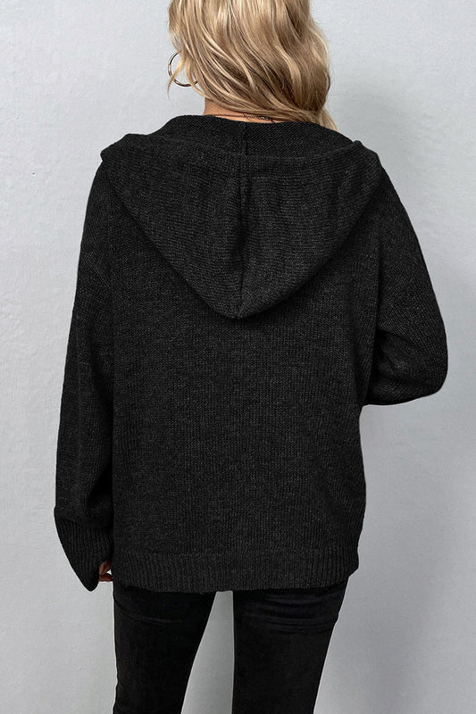 Casual Solid Buttons Hooded Collar Cardigans(8 Colors)