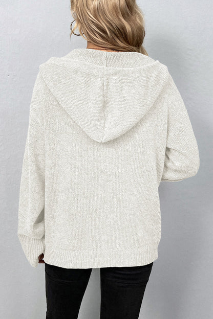 Casual Solid Buttons Hooded Collar Cardigans(8 Colors)