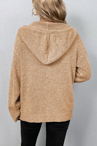 Casual Solid Buttons Hooded Collar Cardigans(8 Colors)