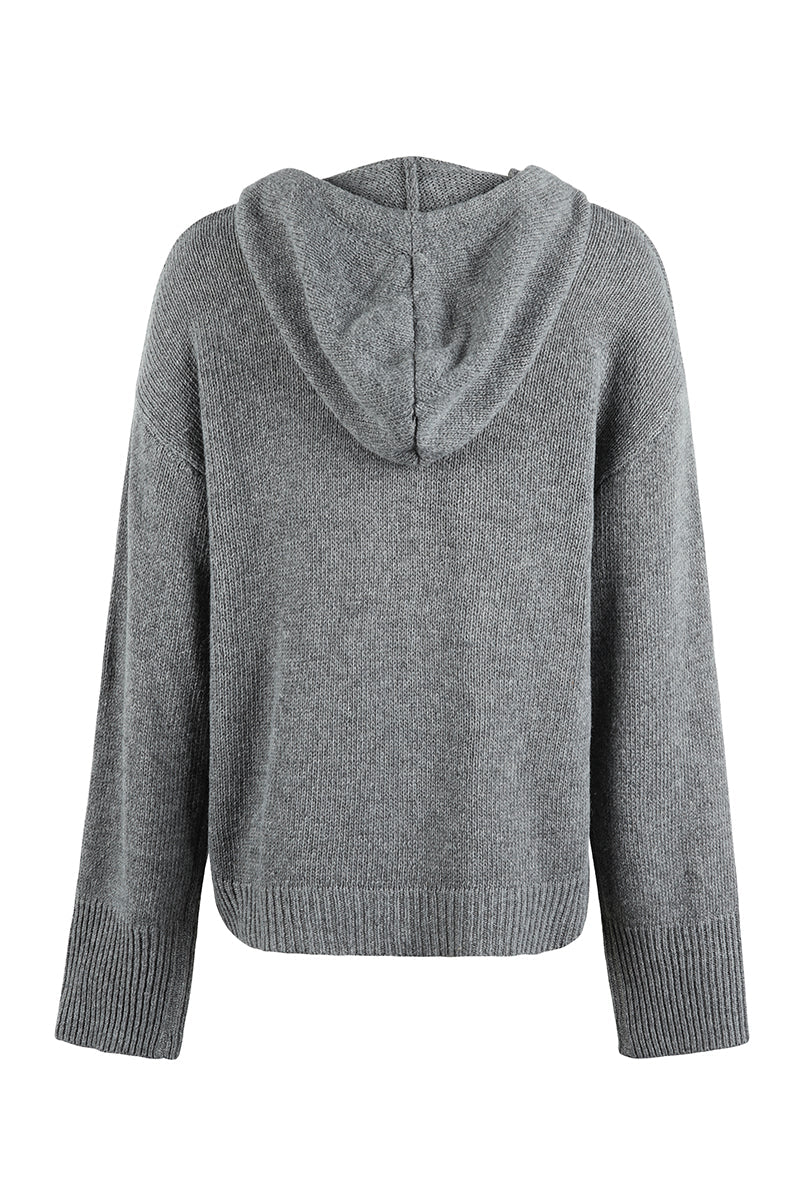 Casual Solid Buttons Hooded Collar Cardigans(8 Colors)