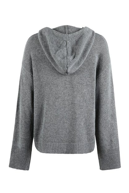 Casual Solid Buttons Hooded Collar Cardigans(8 Colors)