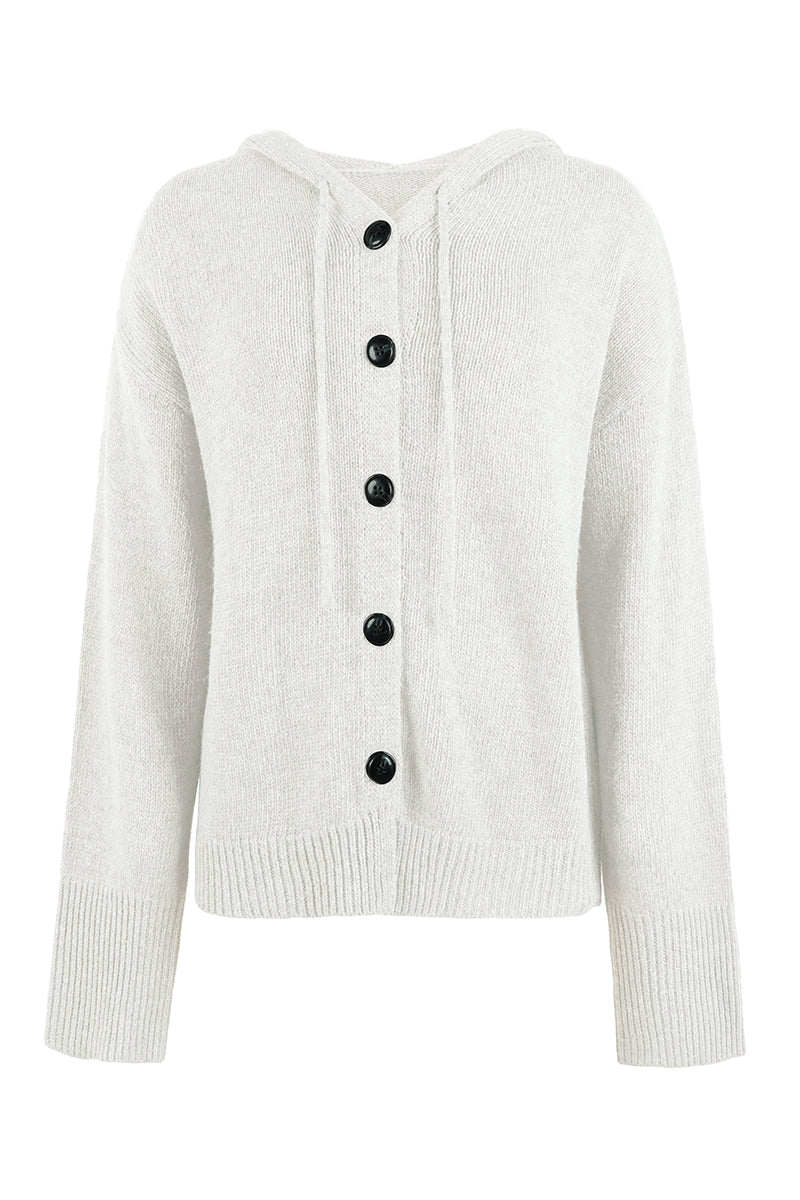 Casual Solid Buttons Hooded Collar Cardigans(8 Colors)