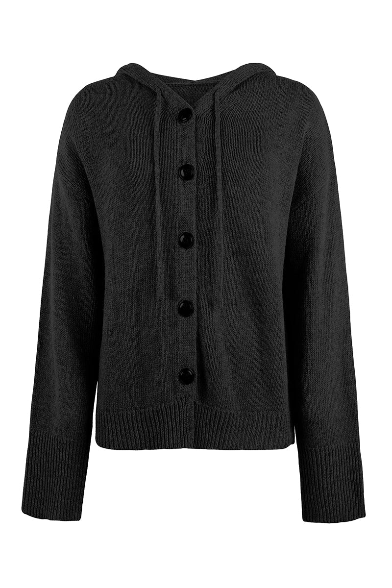 Casual Solid Buttons Hooded Collar Cardigans(8 Colors)