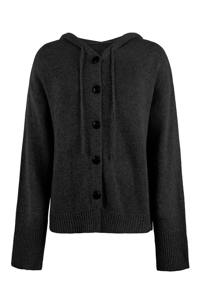 Casual Solid Buttons Hooded Collar Cardigans(8 Colors)
