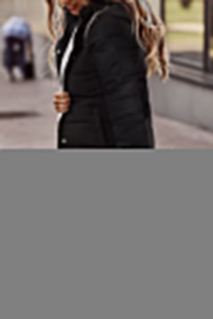 Casual Solid Cardigan Hooded Collar Outerwear