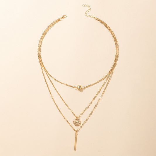 Simplicity Geometric Patchwork Necklaces