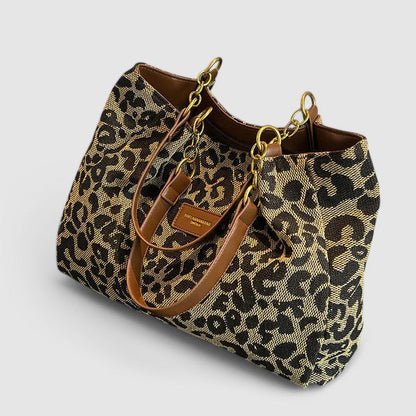 Leopard Canvas Tote By Claire