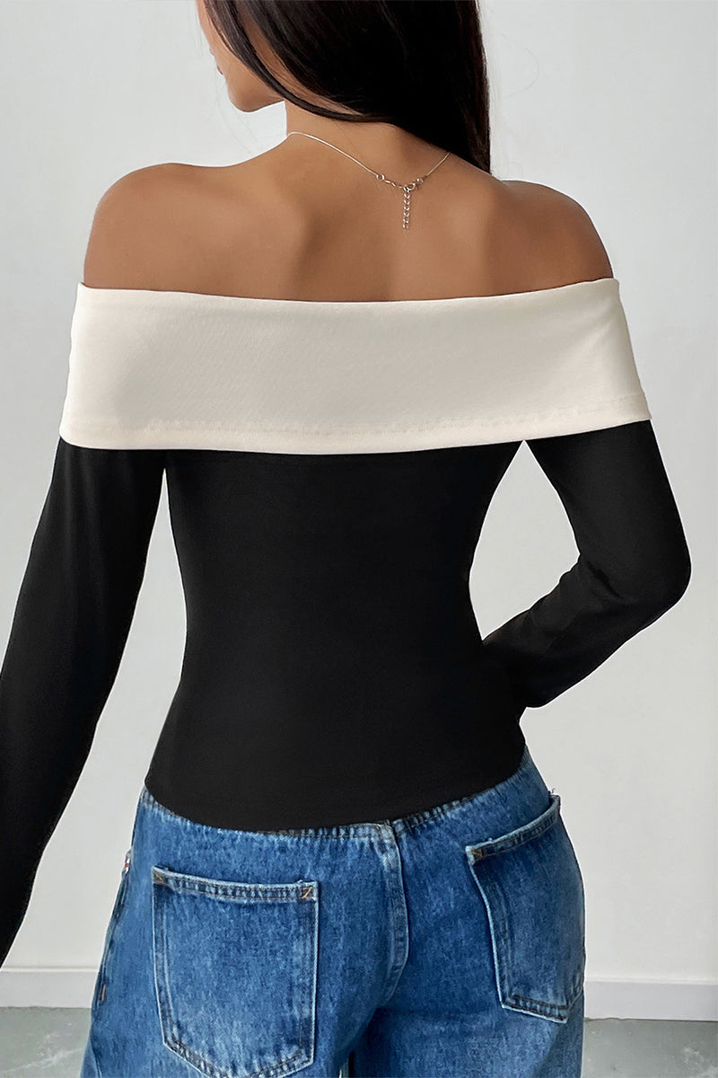 Sexy Bow Decor Off Shoulder Tops