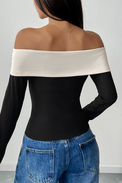 Sexy Bow Decor Off Shoulder Tops