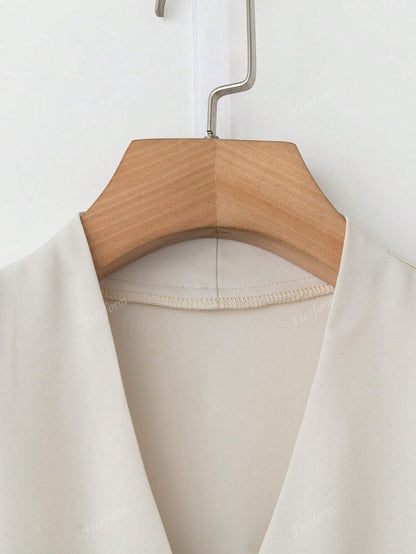 Plus Size V Neck Blouse Loose Casual Elegant Chic Daily Wear