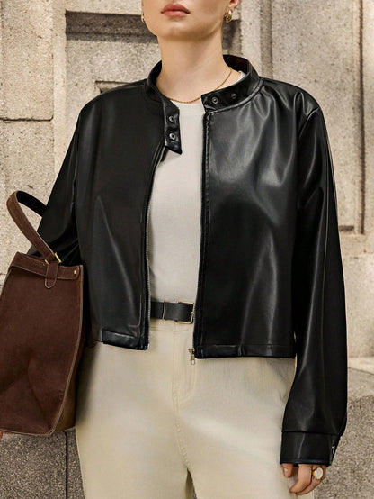 Plus Size Halloween Jacket Colorblock Zipper Winter