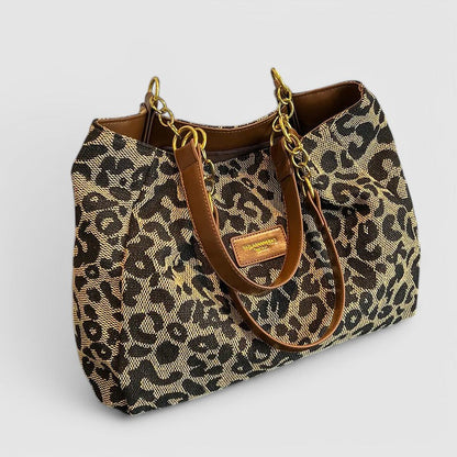Leopard Canvas Tote By Claire