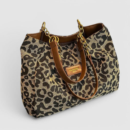 Leopard Canvas Tote By Claire