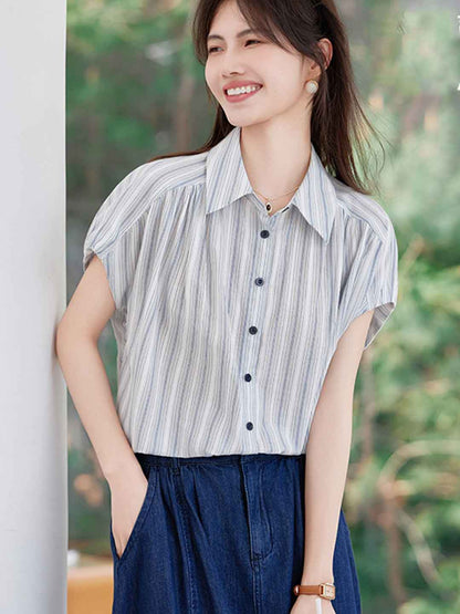 Rachel Casual Contrasted Striped Shirt