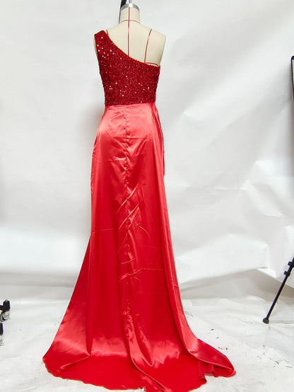 DressBetty - Vintage Red Shinny Ladies Dress