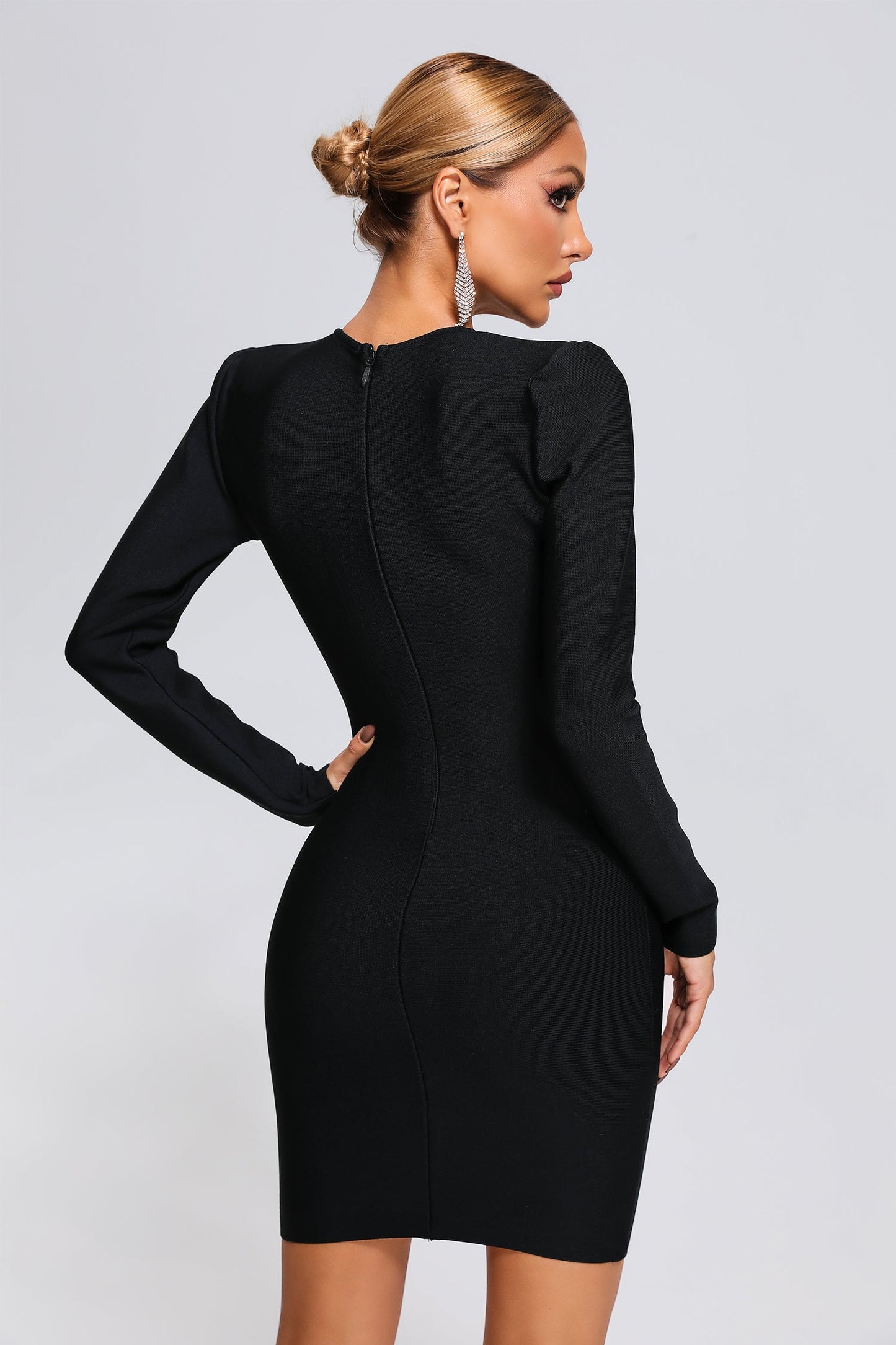 Hazel Diamante Mini Bandage Dress