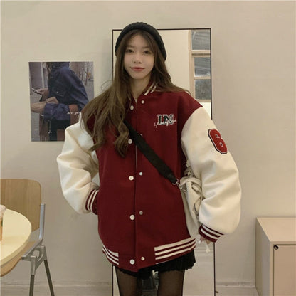 DressBetty - Hiphop Varsity Bomber Cyber Y2k Jacket
