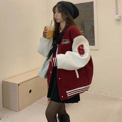 DressBetty - Hiphop Varsity Bomber Cyber Y2k Jacket