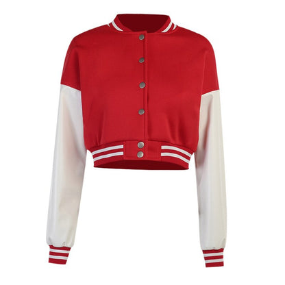 DressBetty - Stitching Letters Embroidery Baseball Uniform Jacket