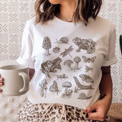 DressBetty - Ladies Mushroon Frog Tshirt Fashion Cartoon Animal Lady Print Tee