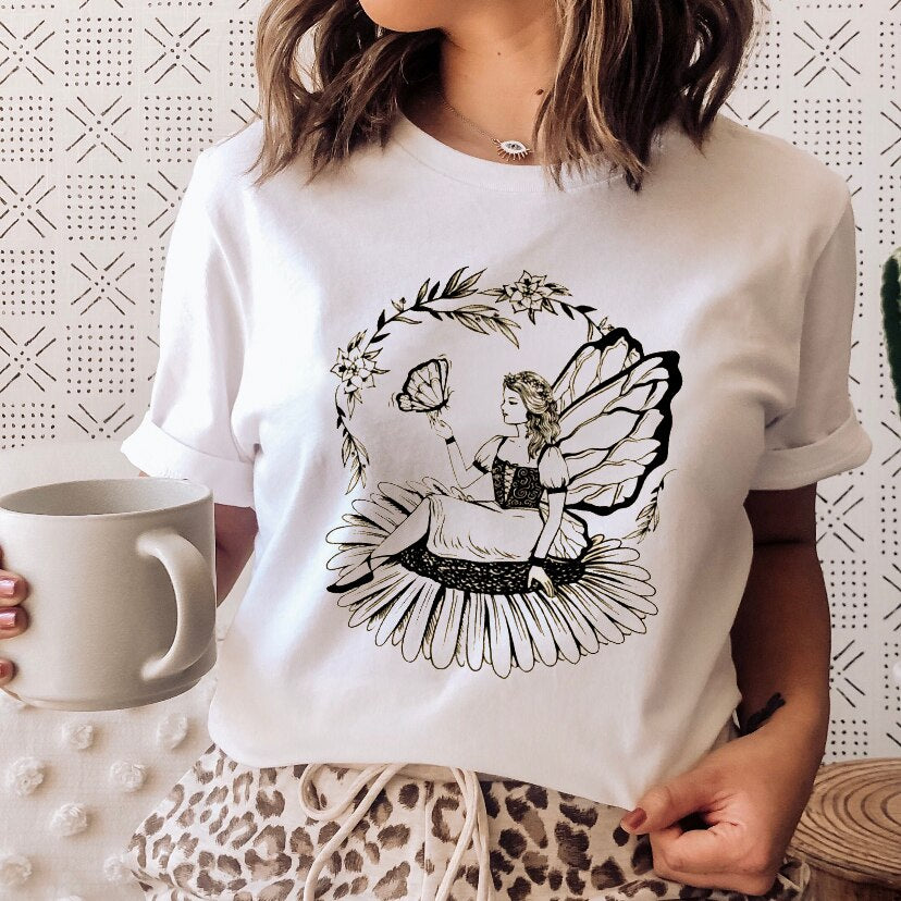 DressBetty - Ladies Mushroon Frog Tshirt Fashion Cartoon Animal Lady Print Tee