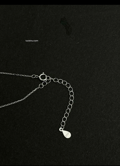 925 Silver Classic 4mm 5mm Booger Diamond Pendant Necklace