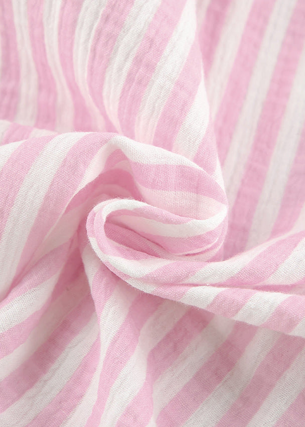 Serena - Striped Cotton Lounge Set