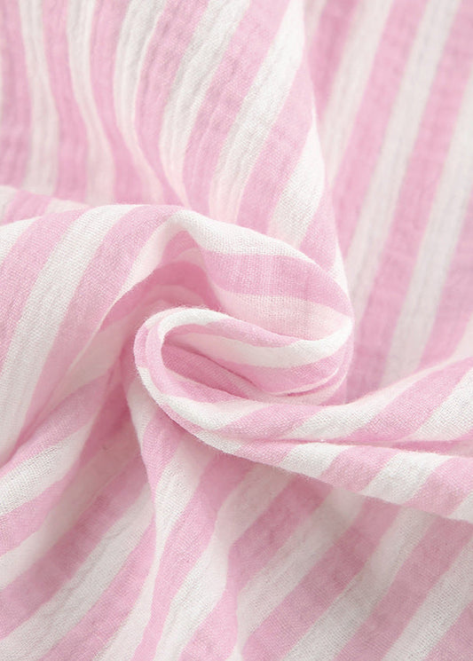 Serena - Striped Cotton Lounge Set