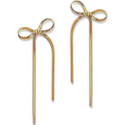 Luxe Bow Hoop Earrings