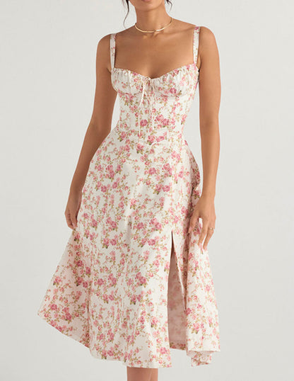 Selina | Waist Shaper Flower Sundress