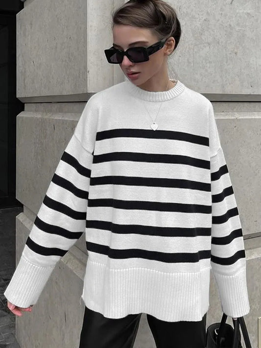Always Elegant Parisian Stripe Sweater