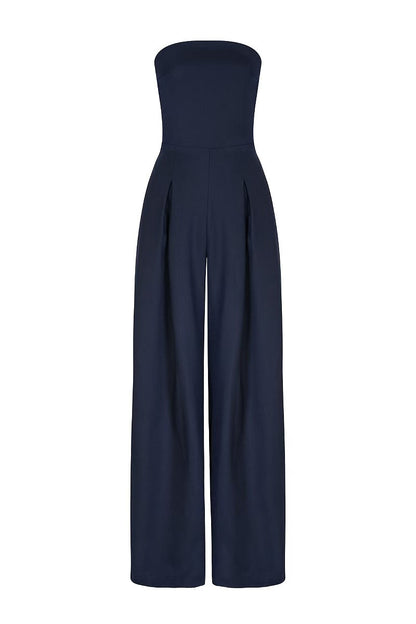 Starry Night-Strapless Backless Jumpsuit