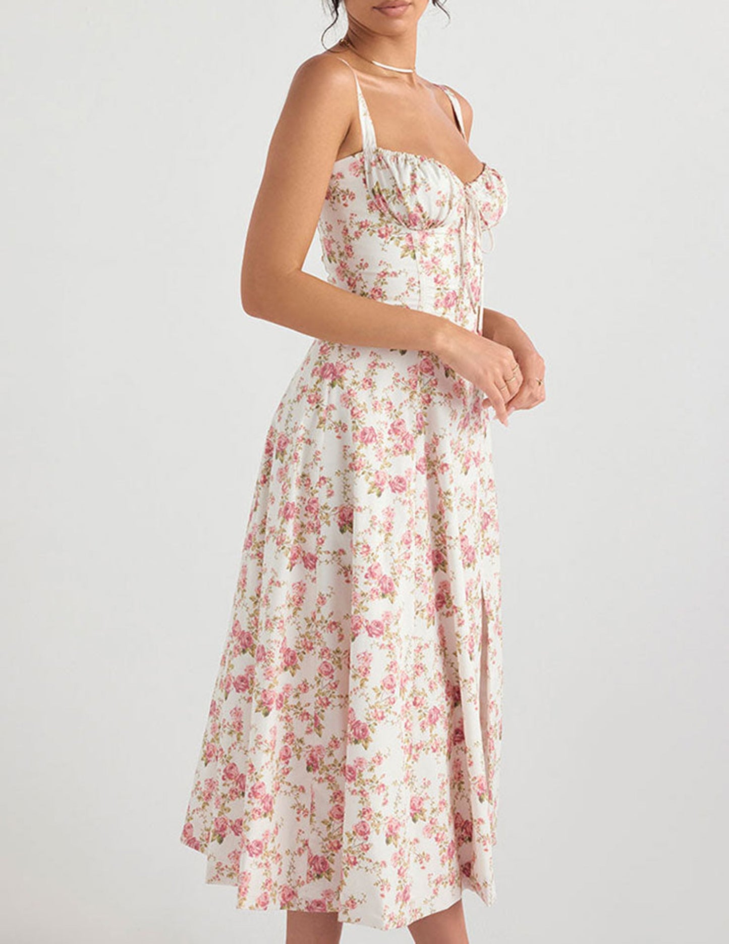 Selina | Waist Shaper Flower Sundress