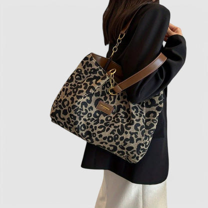 Leopard Canvas Tote By Claire
