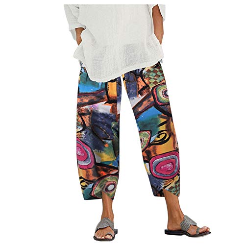 DressBetty - Palazzo Lounge Pants Wide Leg Printed Cropped Bottoms Baggy Trousers Sweatpants
