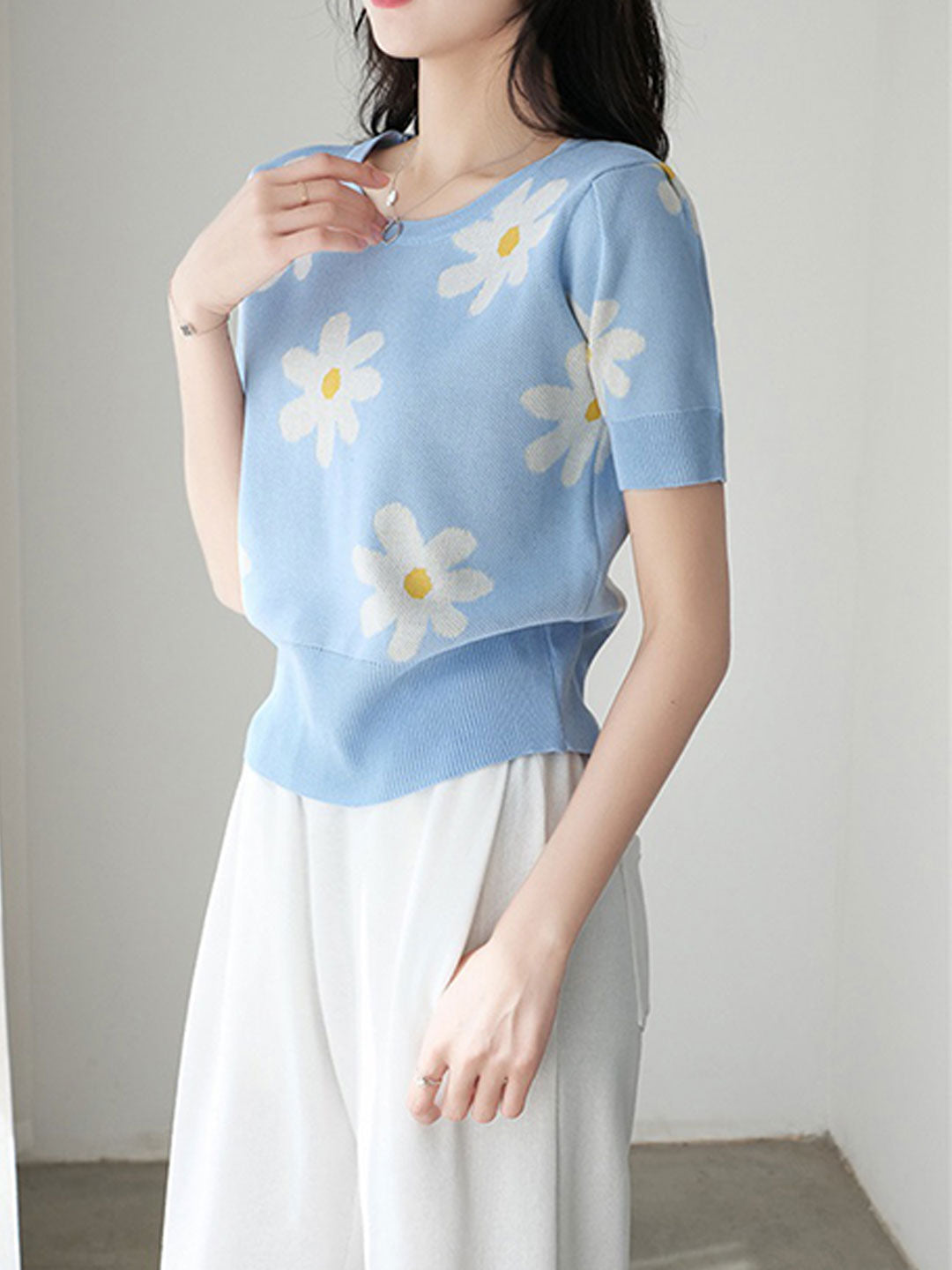 Peyton Elegant Stitched Jacquard Sweater