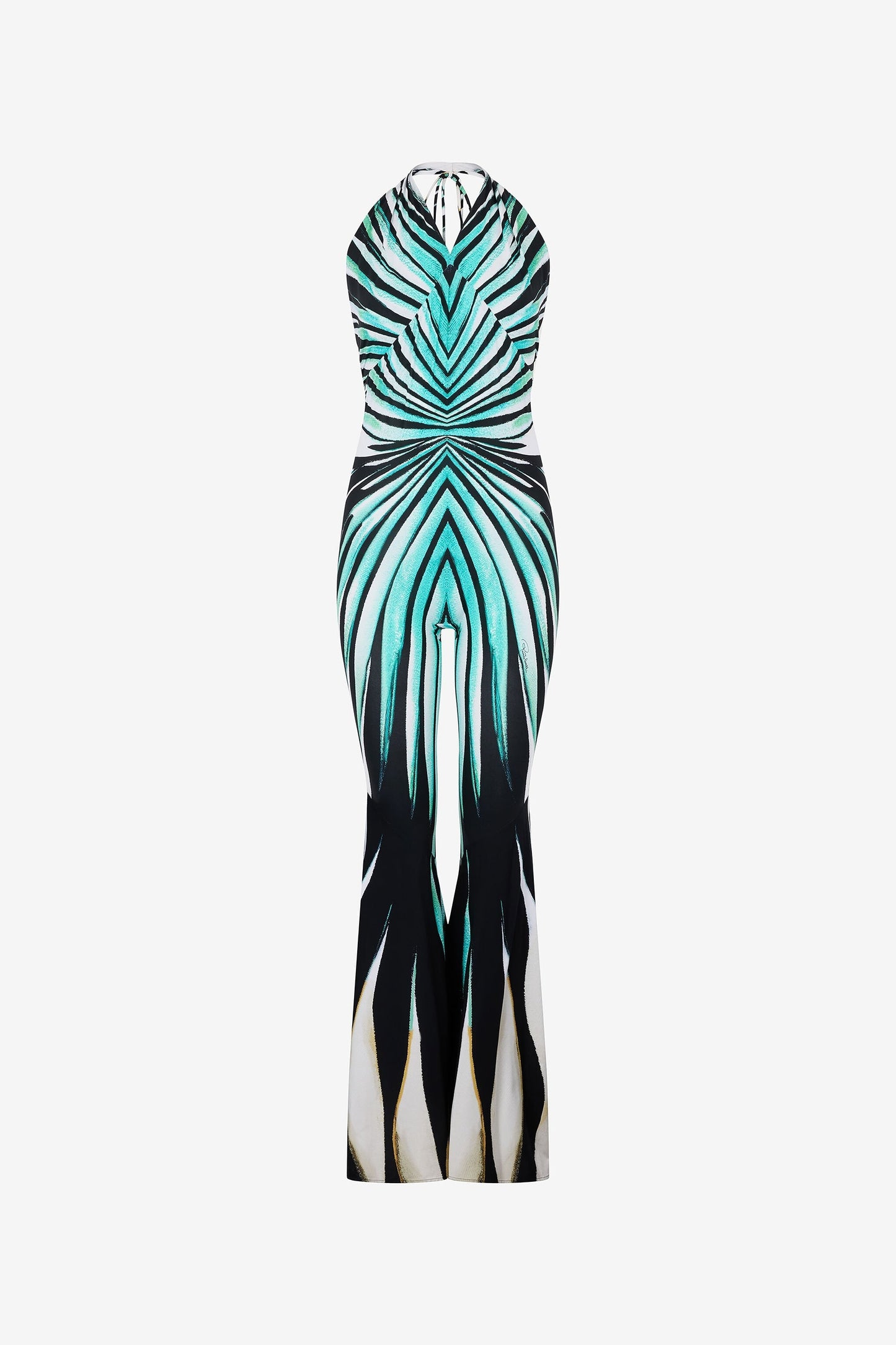 Ray of Sea Print Jumpsuit