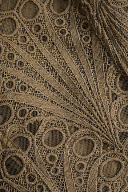 Mesh Lace Tie Back Tube Top